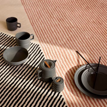 Alfombra de lana Stripes rosa - 170x240 cm - NJRD