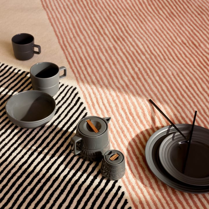 Alfombra de lana Stripes rosa, 170x240 cm NJRD