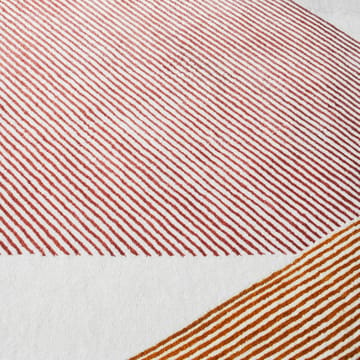 Alfombra de lana Stripes rosa - 200x300 cm - NJRD