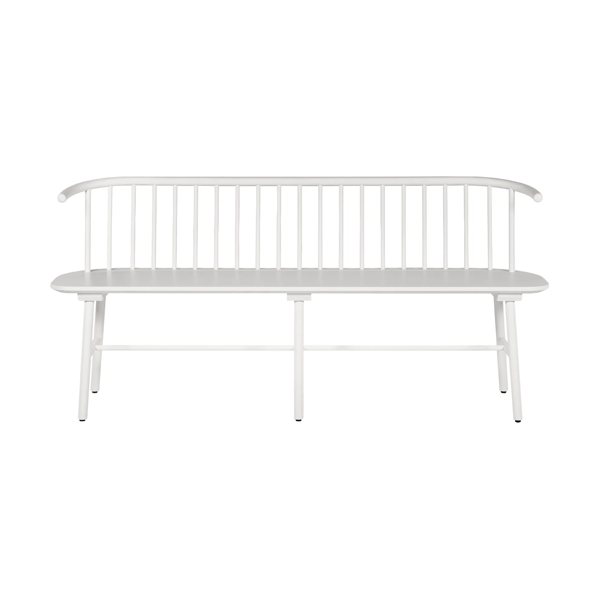 Banco de comedor VIOR, Roble lacado en blanco NJRD