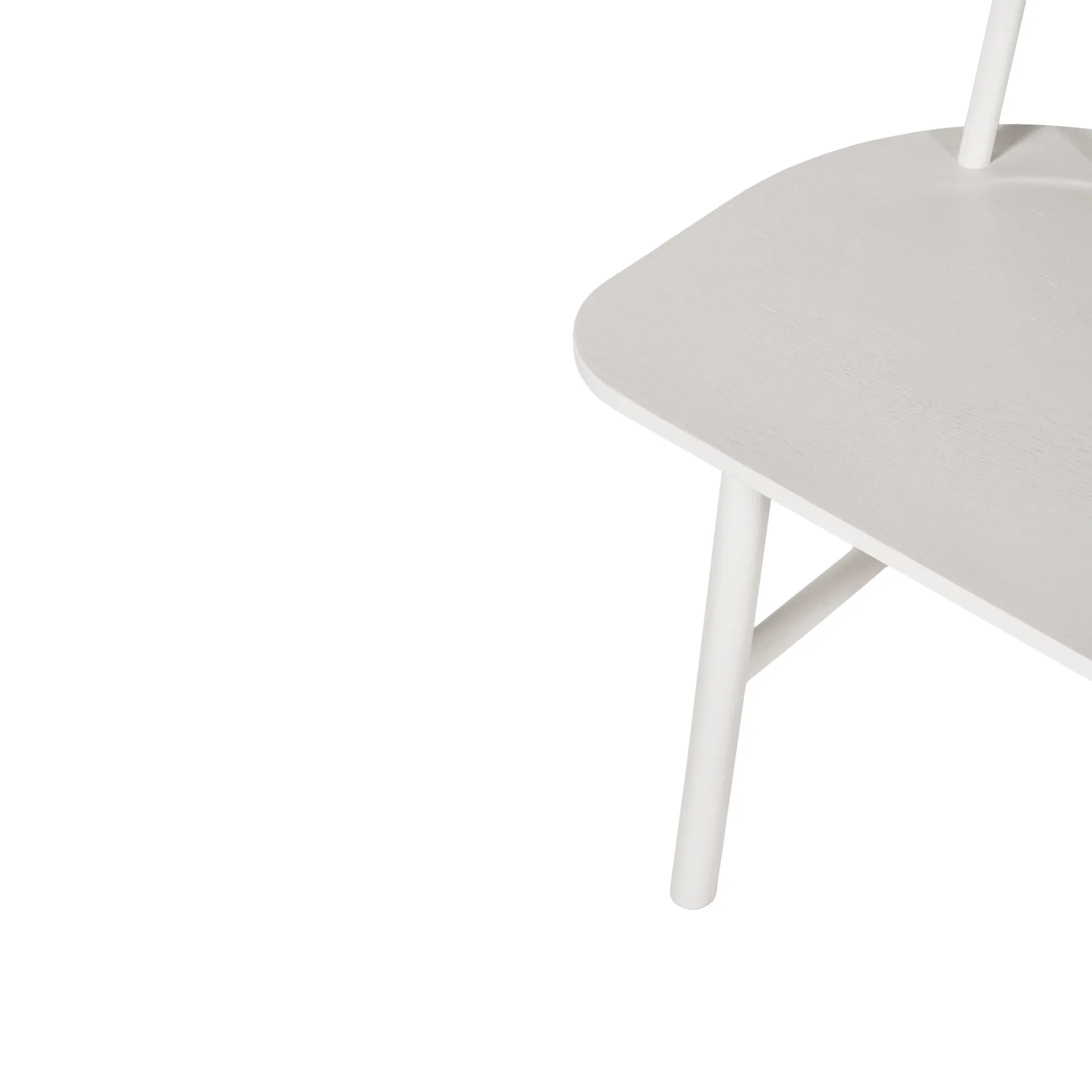 Banco de comedor VIOR, Roble lacado en blanco NJRD