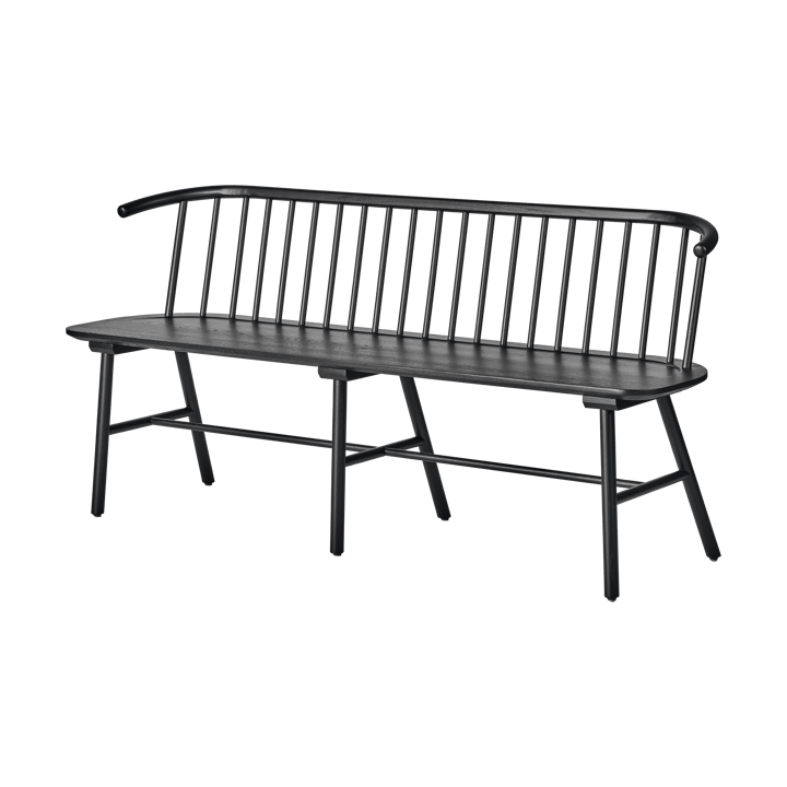 Banco de comedor VIOR - Roble lacado en negro - NJRD