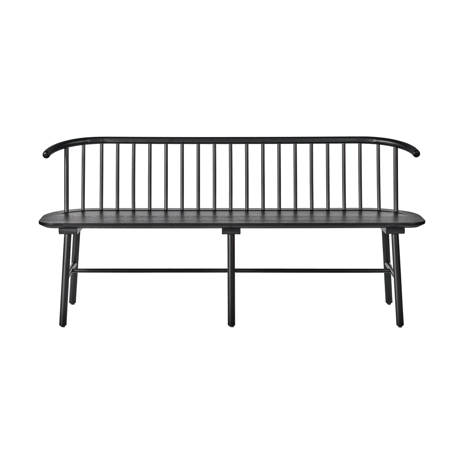 Banco de comedor VIOR, Roble lacado en negro NJRD