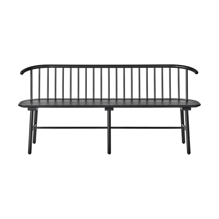 Banco de comedor VIOR, Roble lacado en negro NJRD