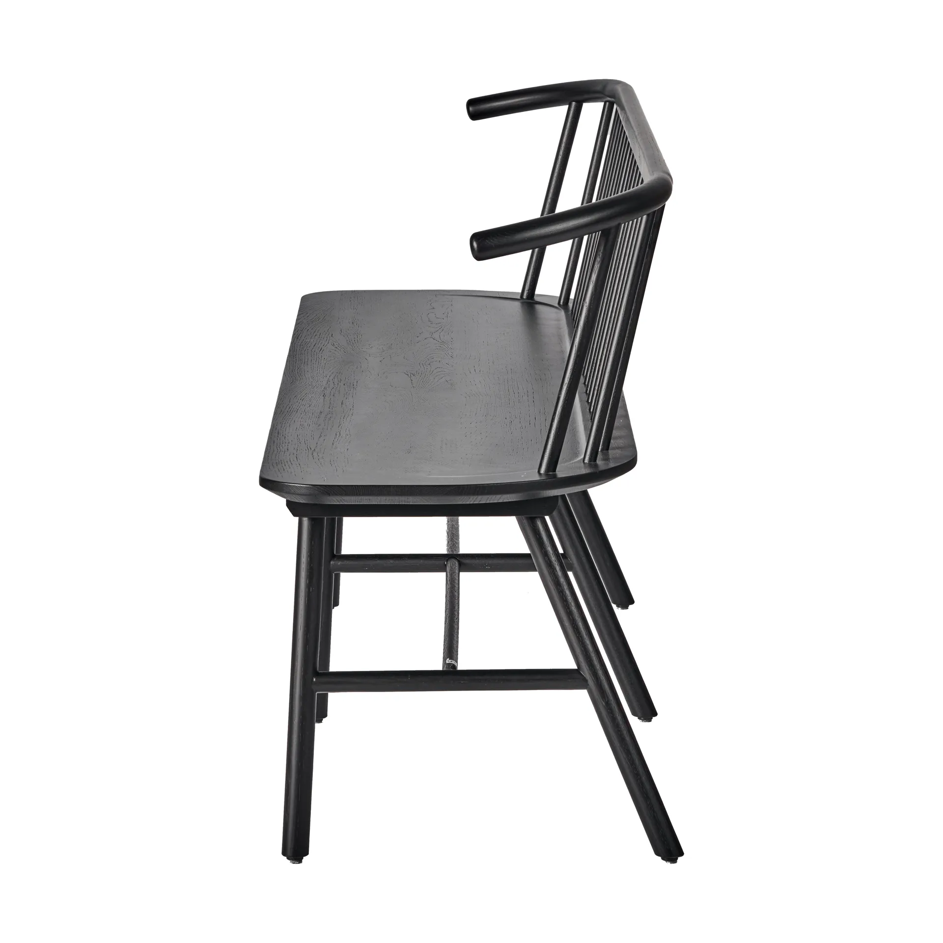 Banco de comedor VIOR, Roble lacado en negro NJRD