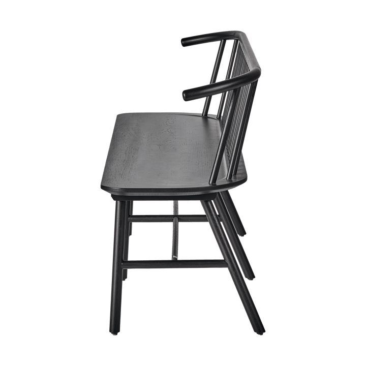 Banco de comedor VIOR, Roble lacado en negro NJRD