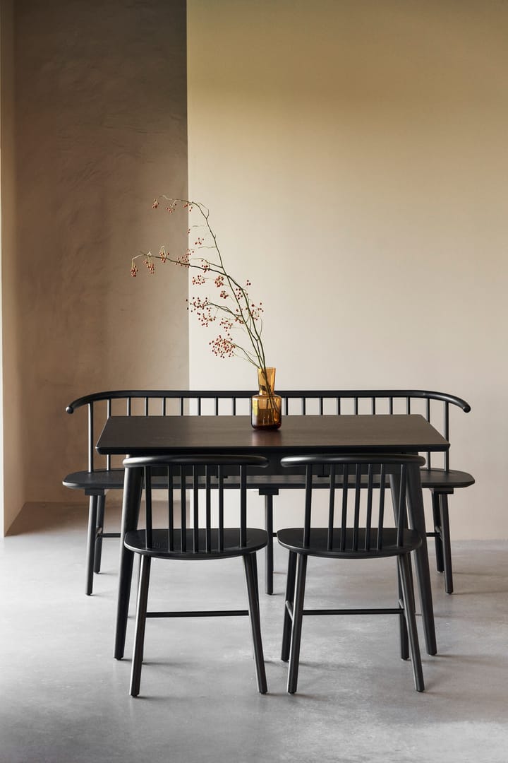 Banco de comedor VIOR, Roble lacado en negro NJRD