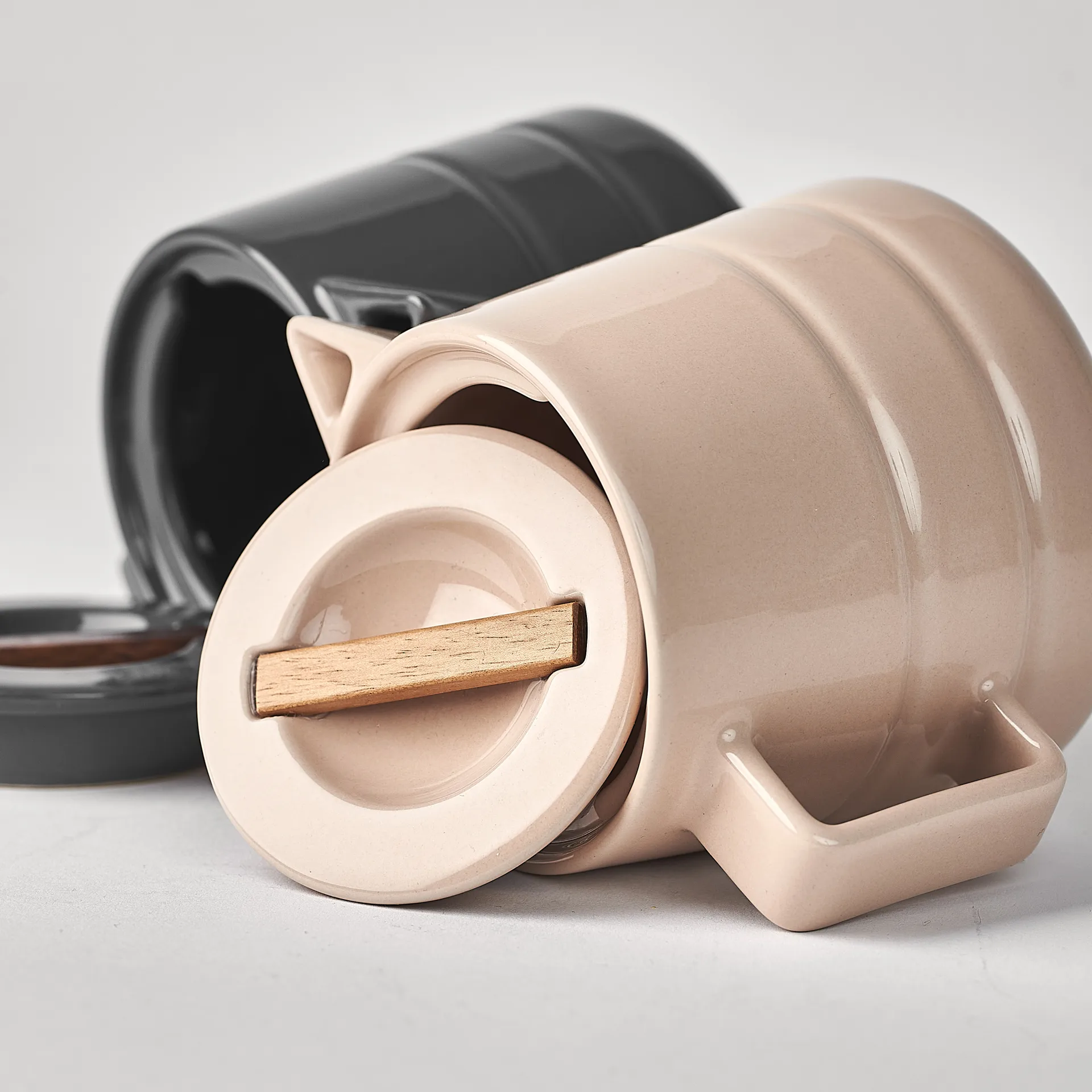 Jarra de leche Lines 50 cl, Beige NJRD