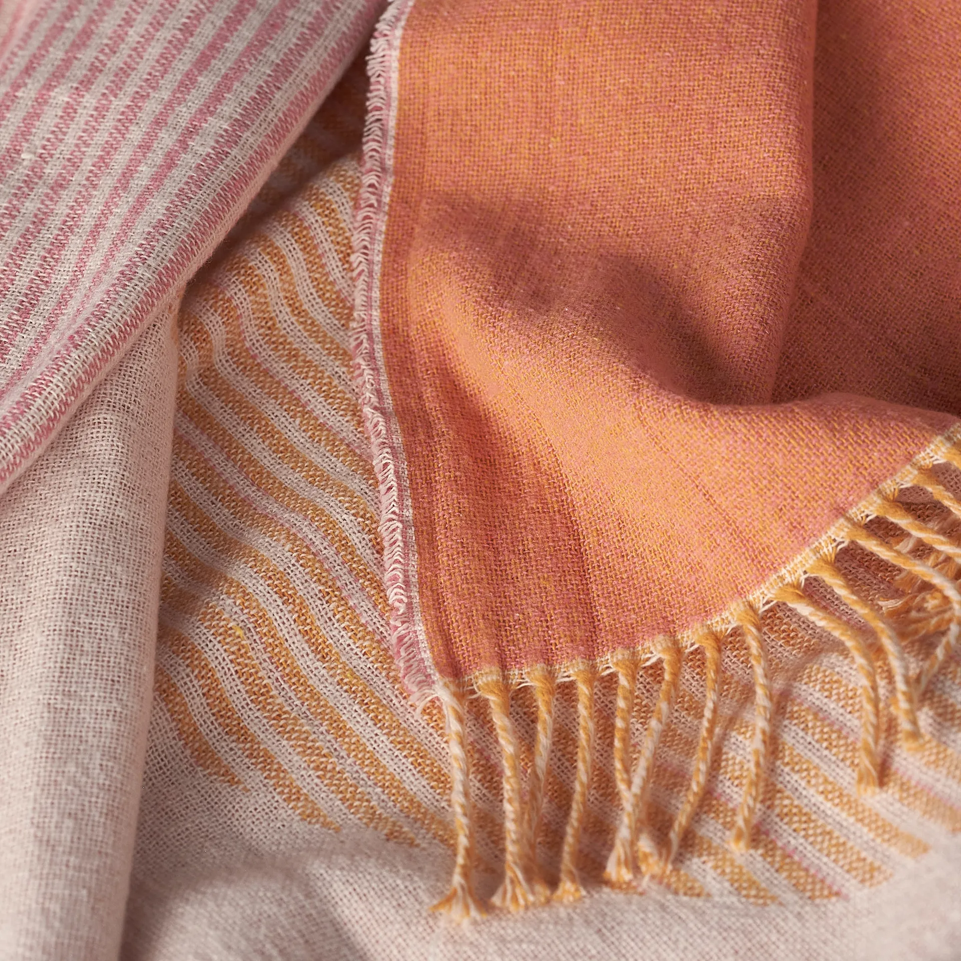 Manta de algodón Circles 130x185 cm, blanco natural NJRD