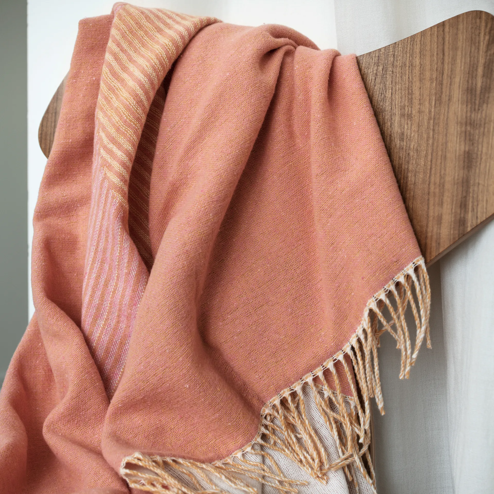 Manta de algodón Circles 130x185 cm, blanco natural NJRD