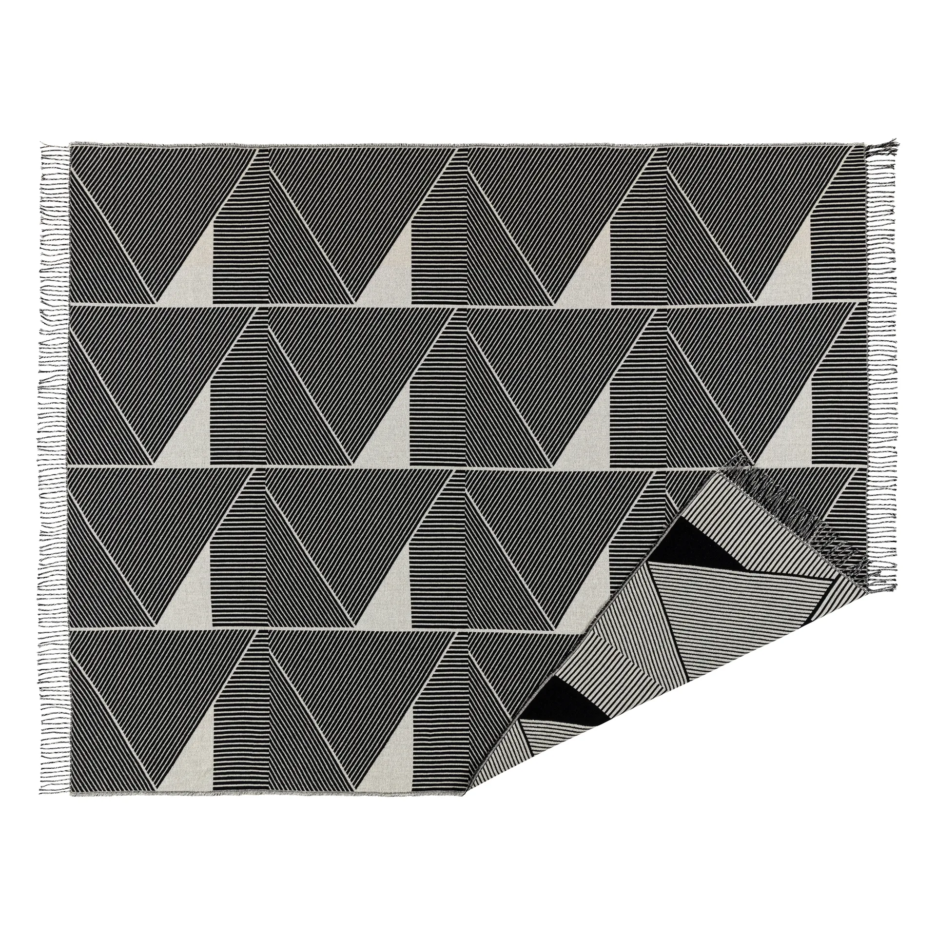 Manta de algodón Metric focus, negro NJRD