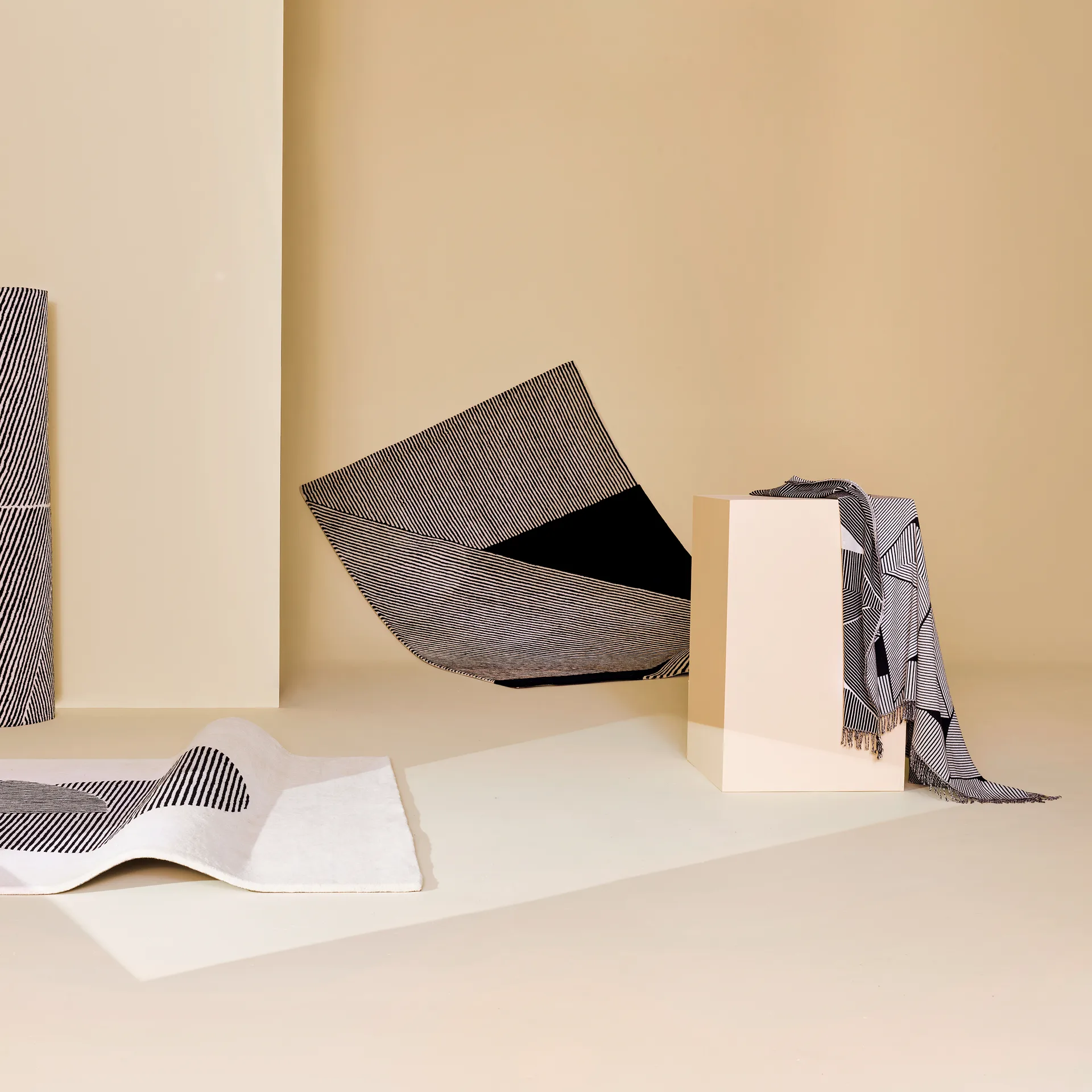 Manta de algodón Metric focus, negro NJRD