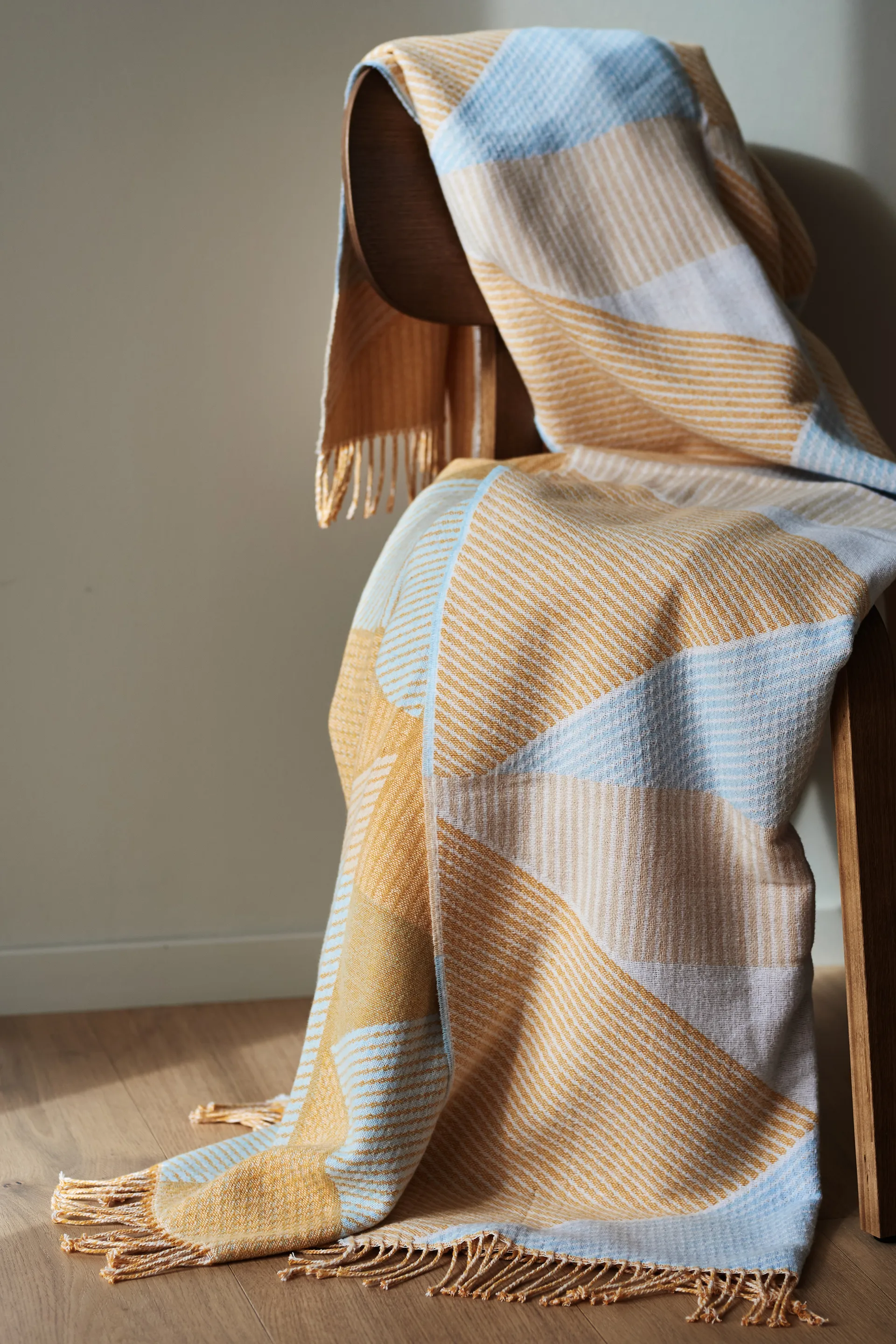 Manta de algodón Metric focus No. 2 130x185 cm, amarillo NJRD