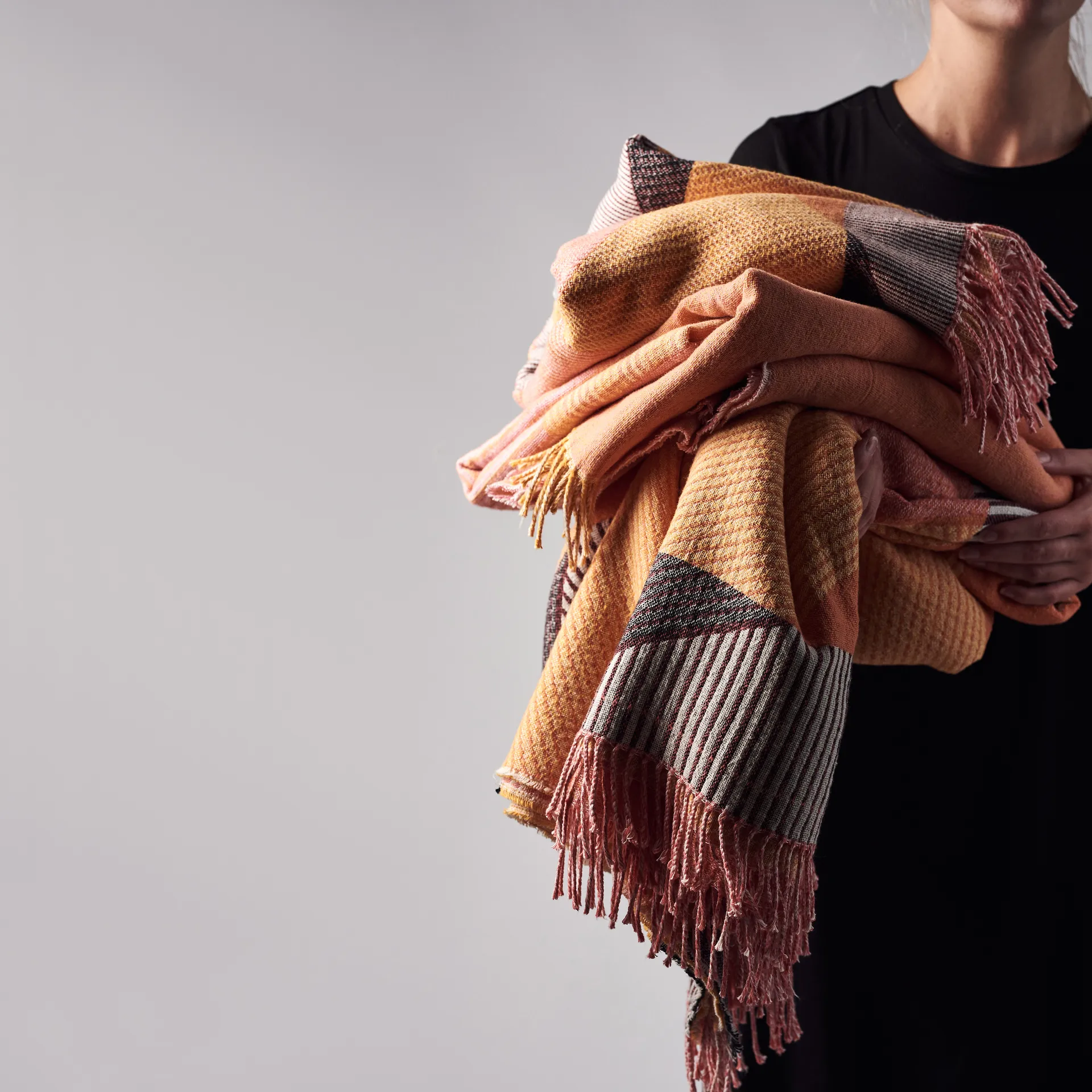 Manta de algodón Metric, Rosa NJRD