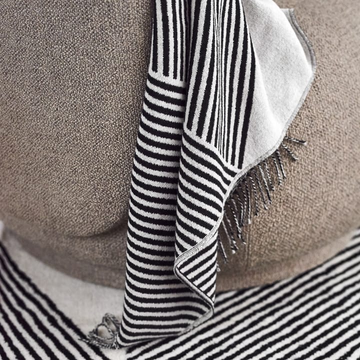Manta de algodón Stripes, negro NJRD