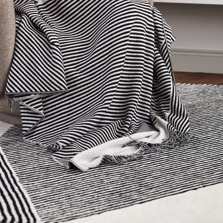 Manta de algodón Stripes, negro NJRD