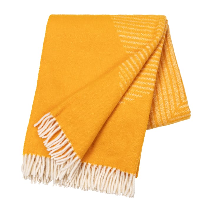 Manta de lana Circles 130x185 cm - amarillo - NJRD