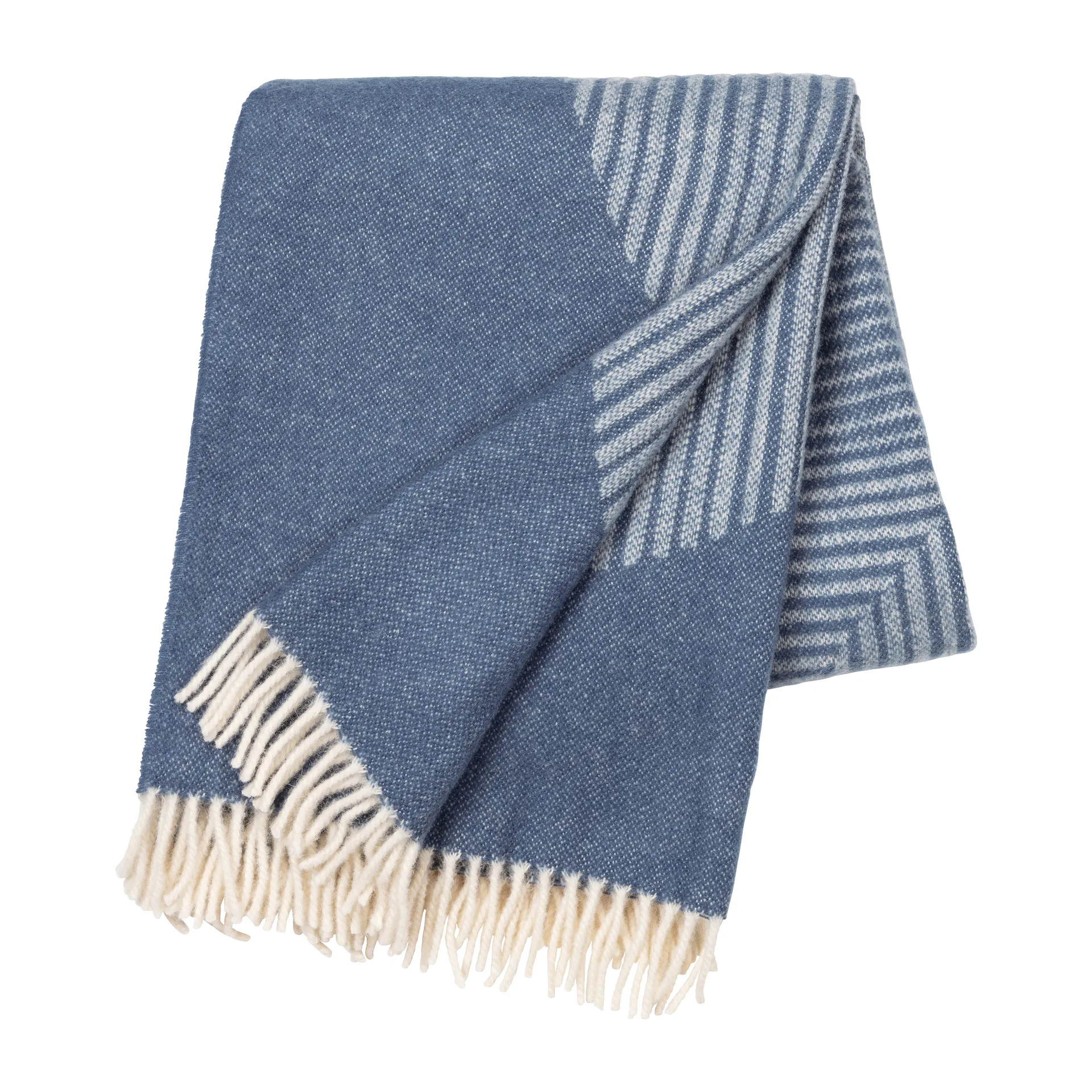 Manta de lana Circles 130x185 cm, azul NJRD