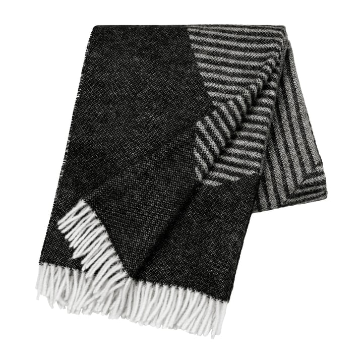Manta de lana Circles 130x185 cm - negro - NJRD