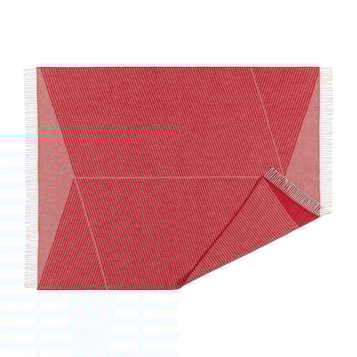 Manta de lana Rectangles seasonal edition 130x185 cm - Rojo - NJRD