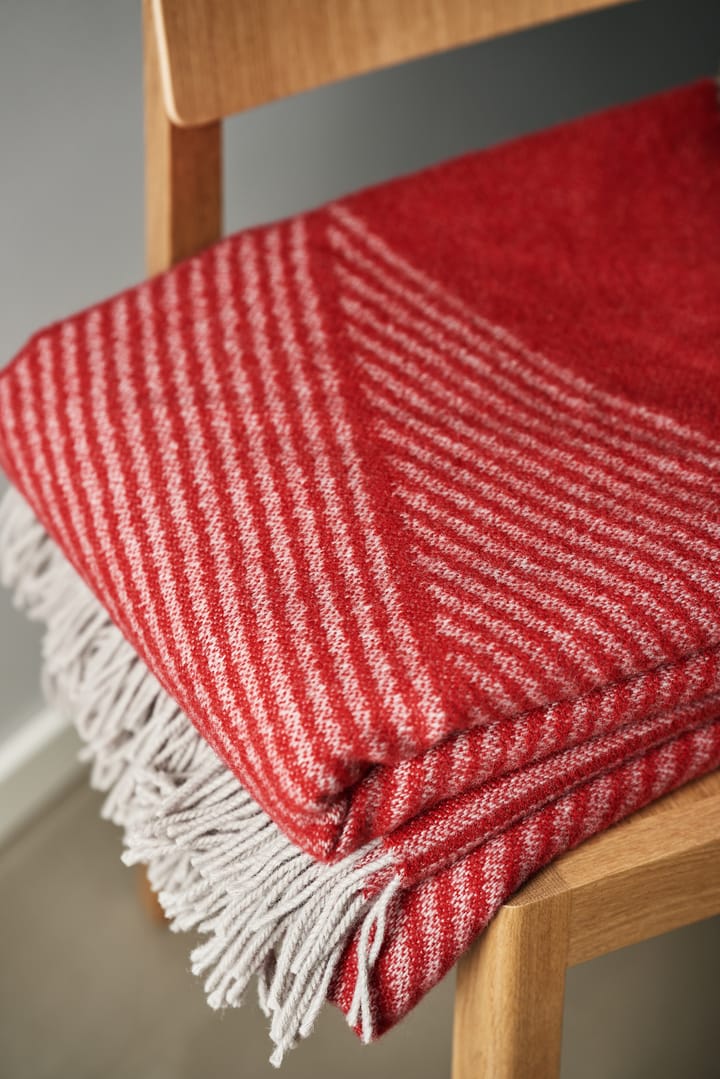 Manta de lana Rectangles seasonal edition 130x185 cm, Rojo NJRD