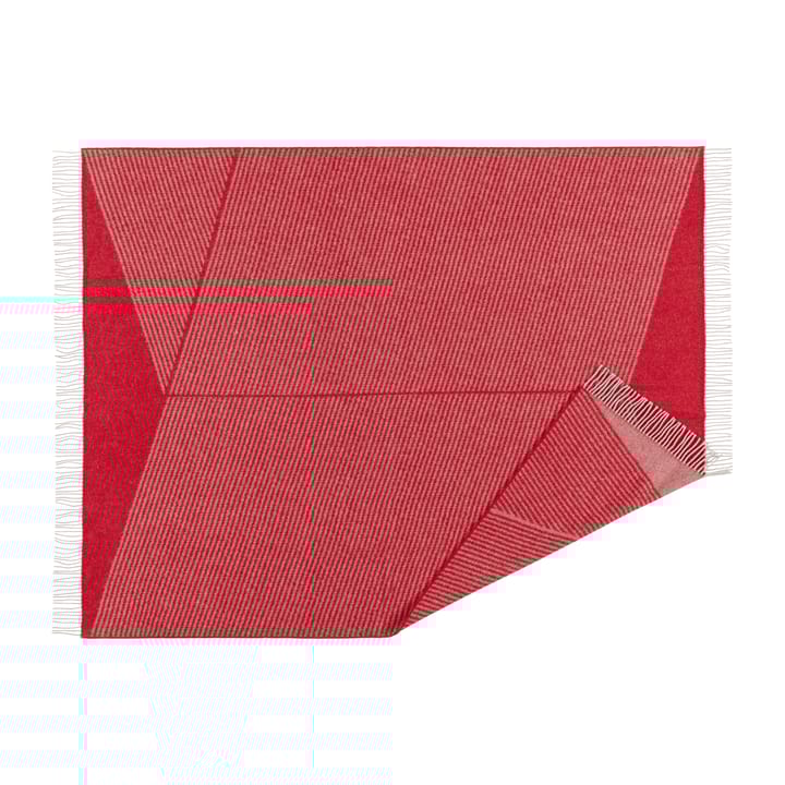 Manta de lana Rectangles seasonal edition 130x185 cm, Rojo NJRD