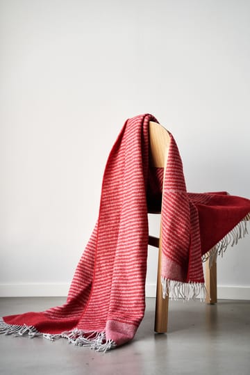 Manta de lana Rectangles seasonal edition 130x185 cm - Rojo - NJRD