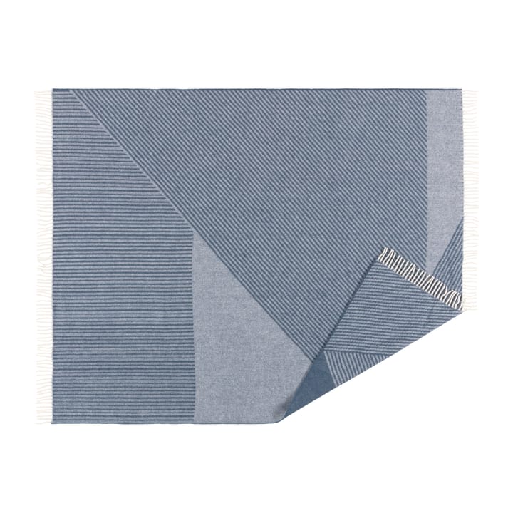 Manta de lana Stripes 130x185 cm - azul - NJRD