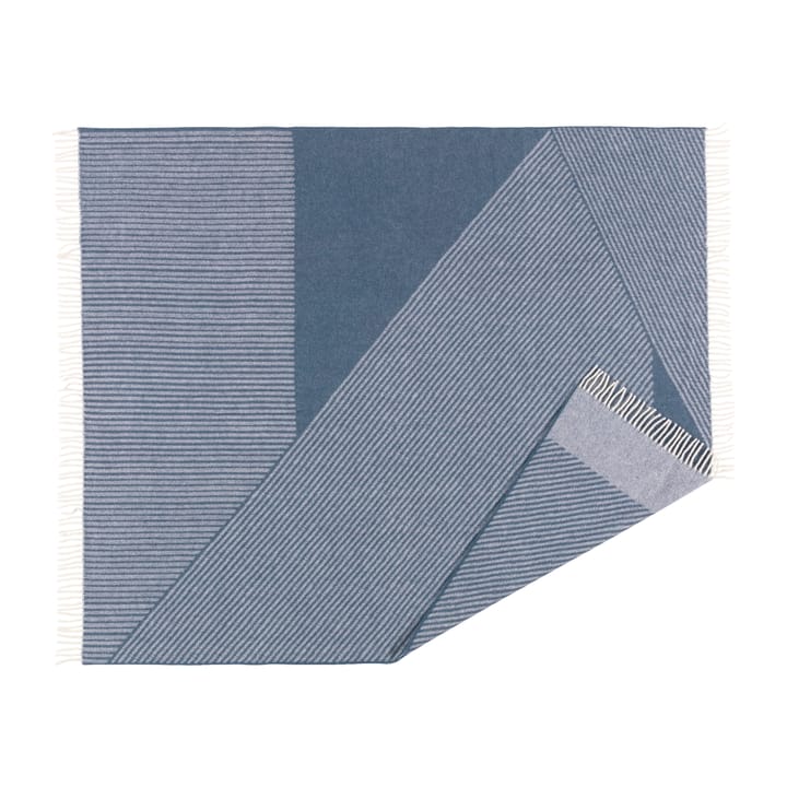 Manta de lana Stripes 130x185 cm, azul NJRD