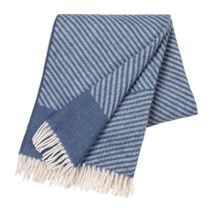 Manta de lana Stripes 130x185 cm, azul NJRD