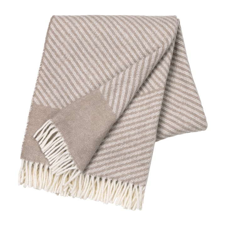 Manta de lana Stripes 130x185 cm, Beige NJRD