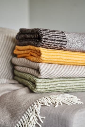 Manta de lana Stripes 130x185 cm - Beige - NJRD