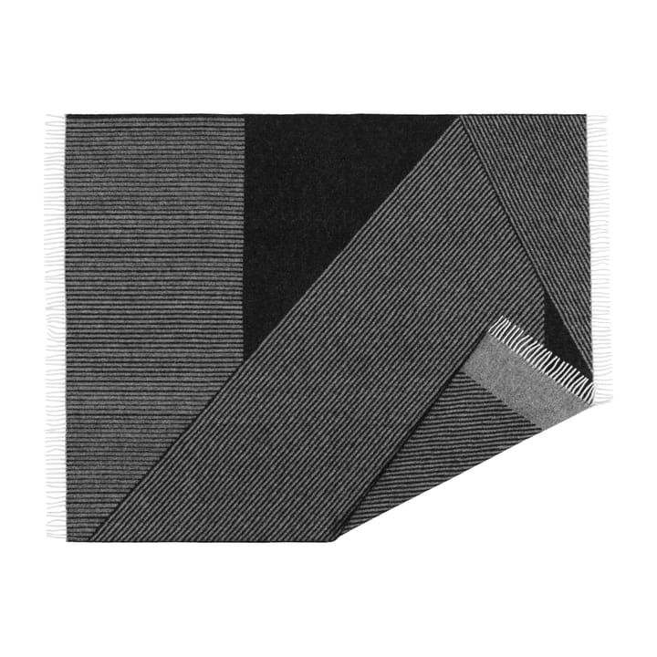 Manta de lana Stripes 130x185 cm - negro - NJRD