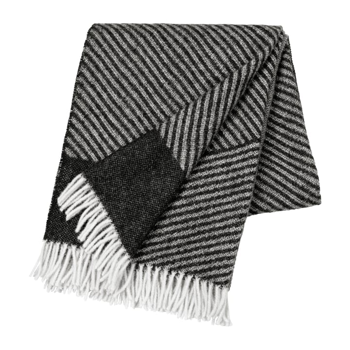 Manta de lana Stripes 130x185 cm - negro - NJRD