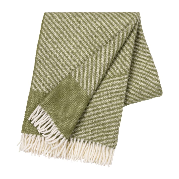 Manta de lana Stripes 130x185 cm, verde NJRD