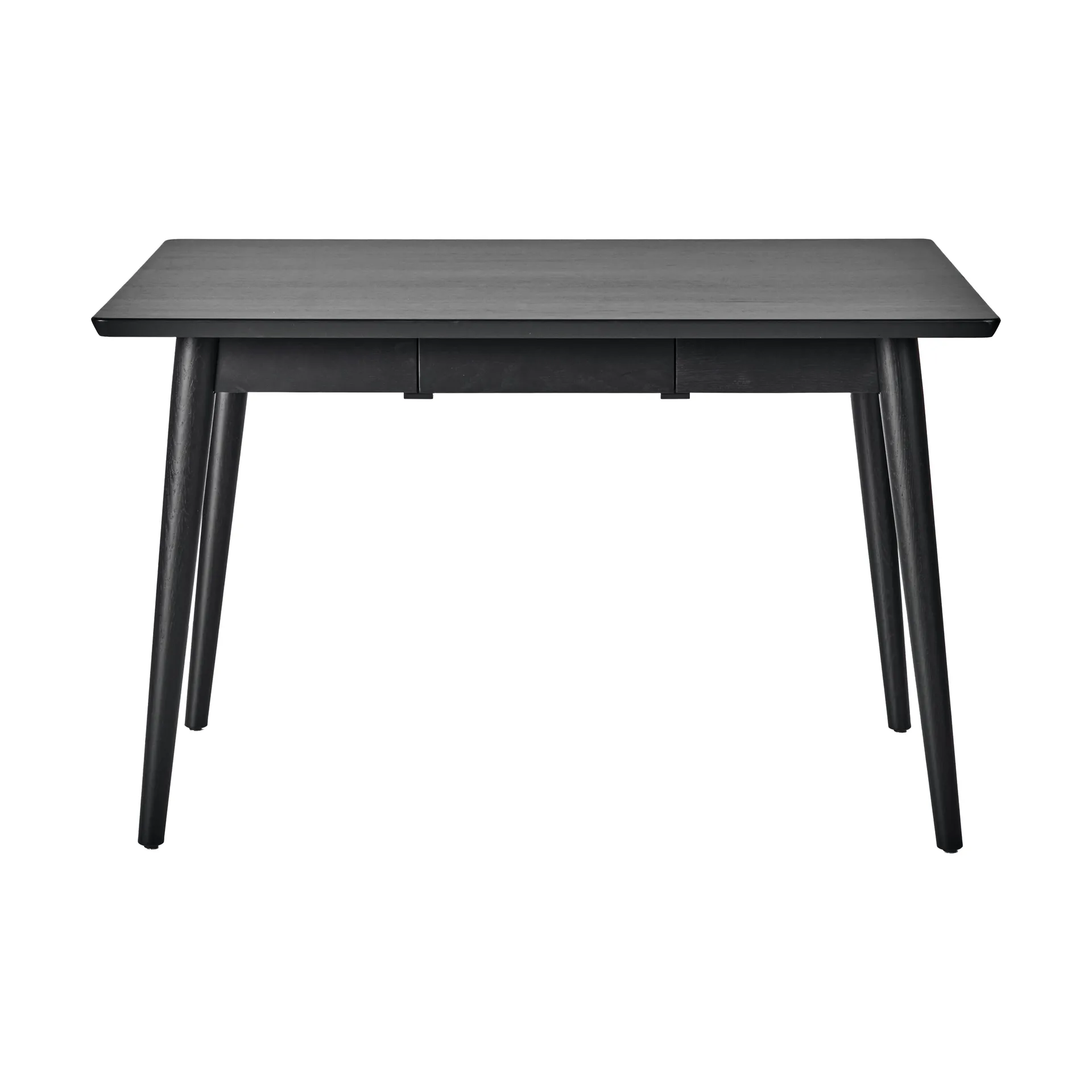 Mesa de comedor VIOR 90x120 cm, Roble lacado en negro NJRD