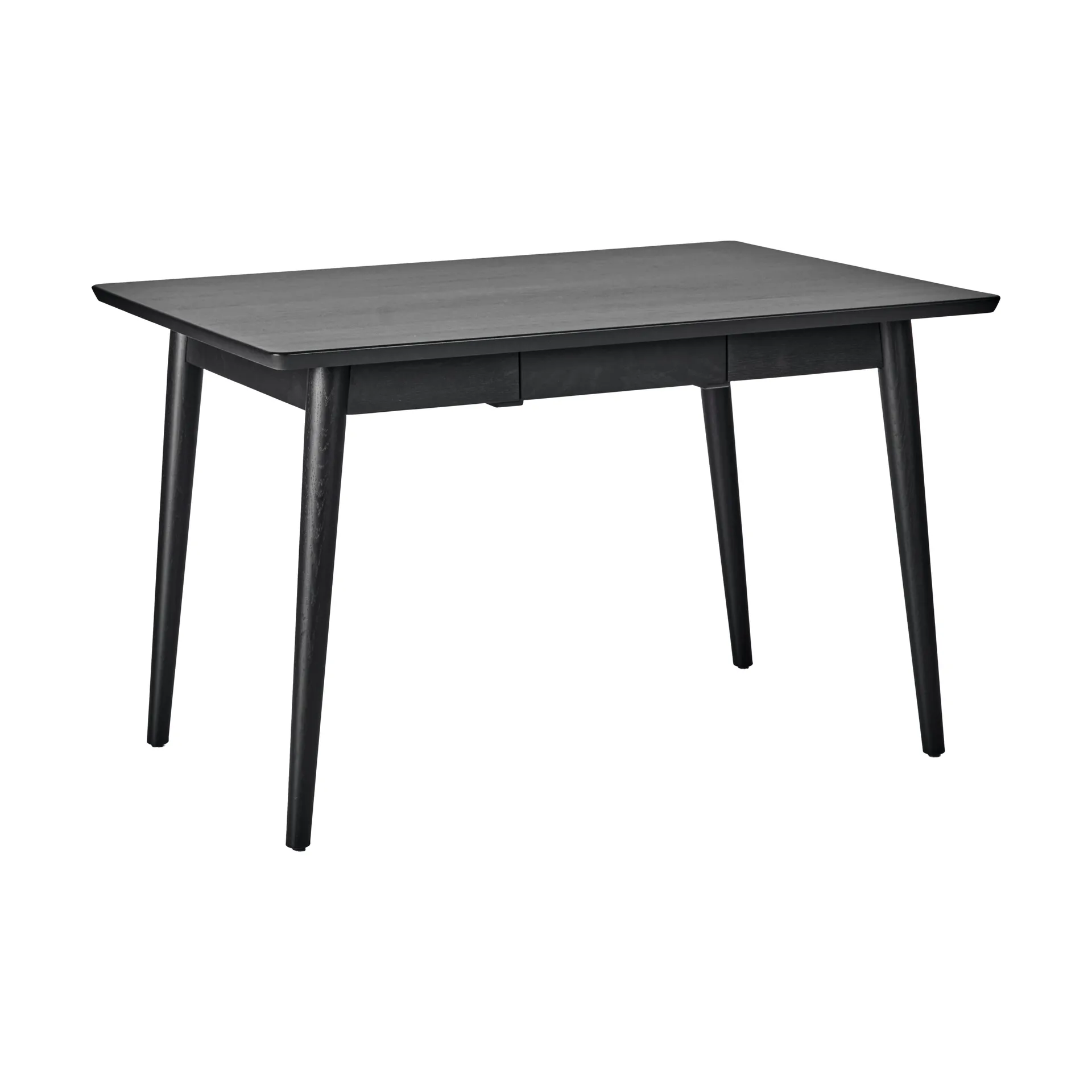 Mesa de comedor VIOR 90x120 cm, Roble lacado en negro NJRD