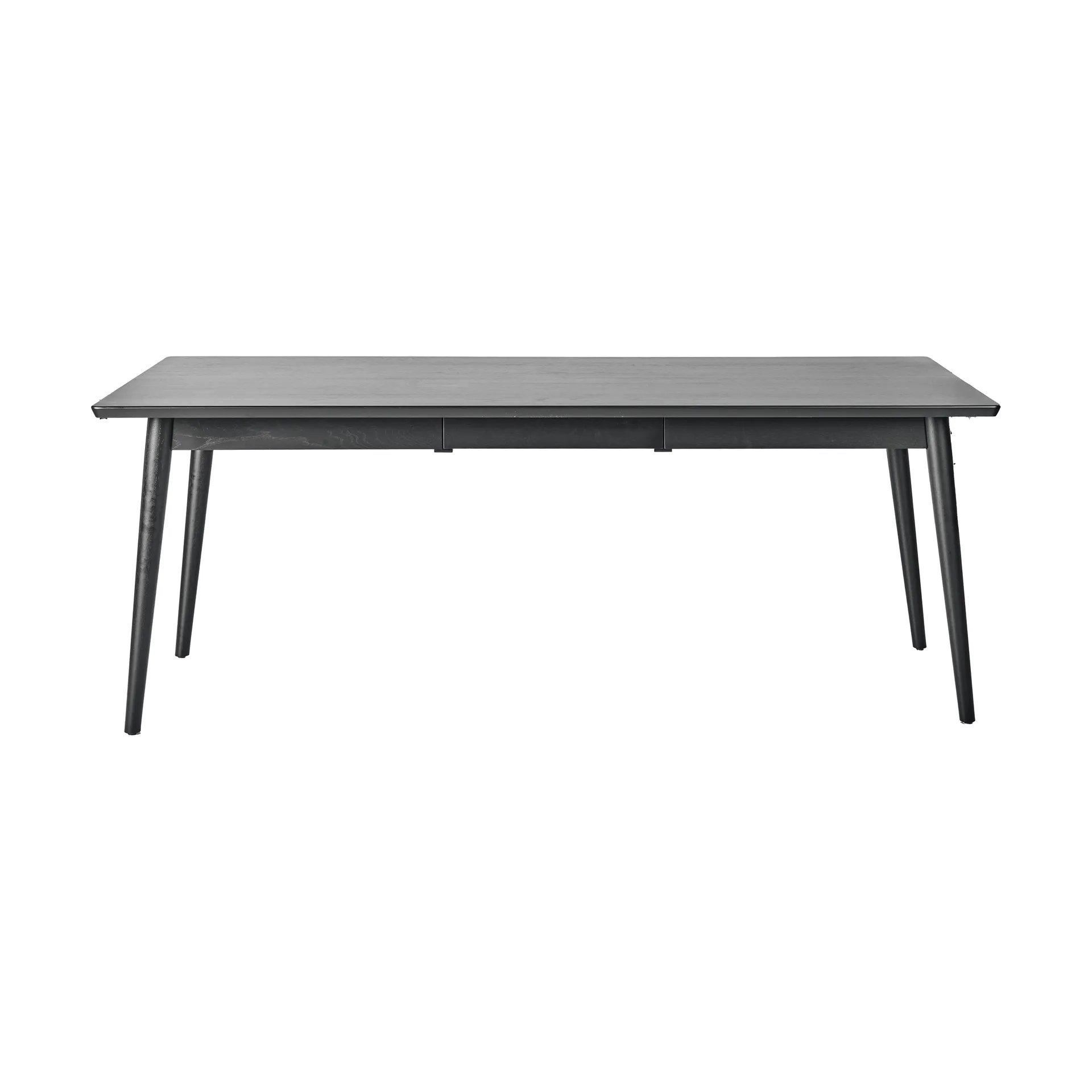 Mesa de comedor VIOR 90x200 cm, Roble lacado en negro NJRD