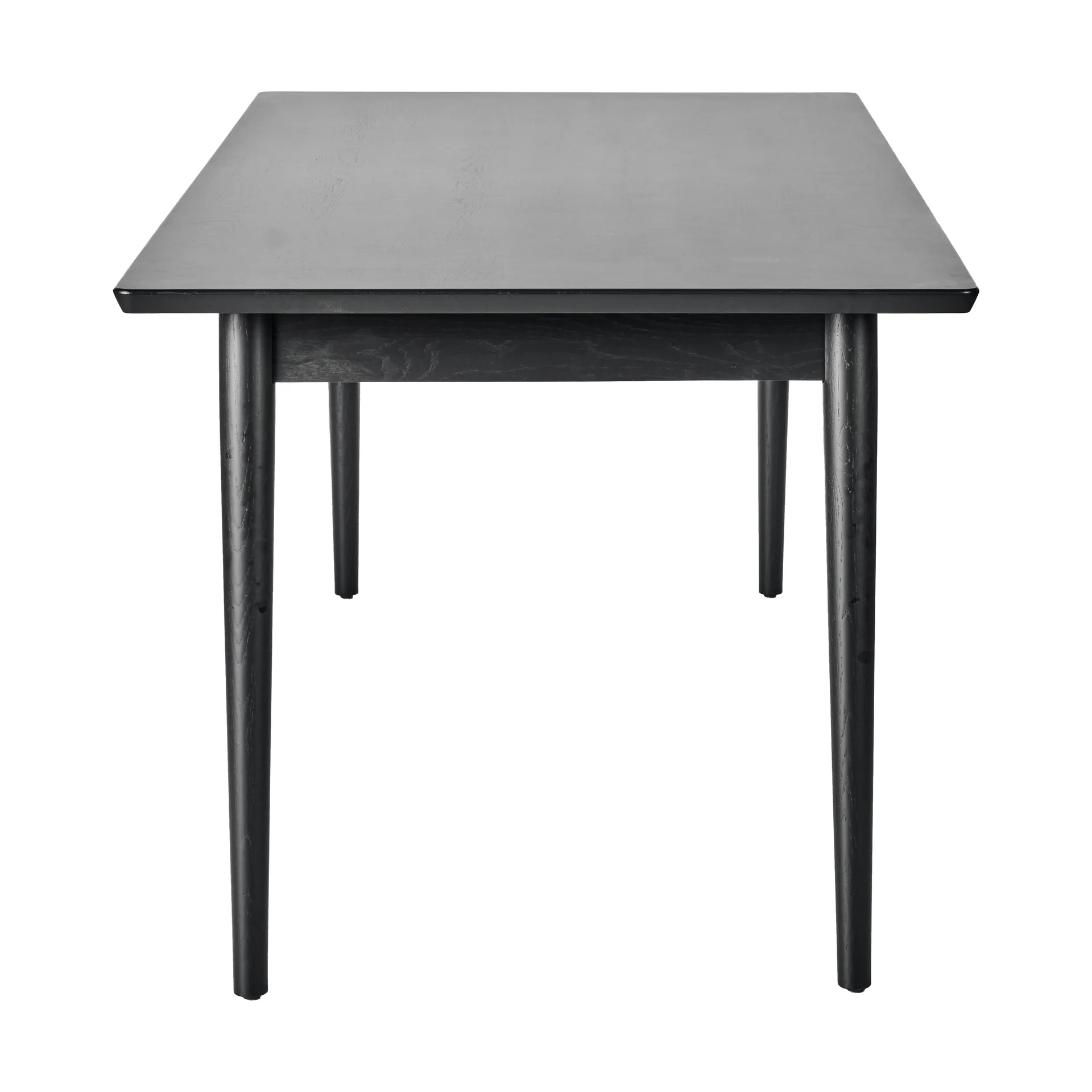 Mesa de comedor VIOR 90x200 cm, Roble lacado en negro NJRD