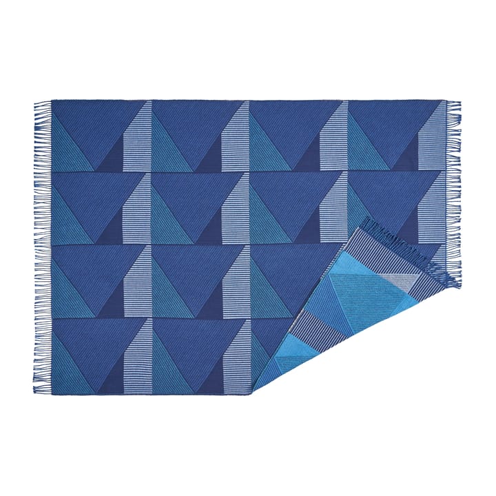 Metric focus Núm. 3 manta de algodón 130x185 cm - Azul - NJRD