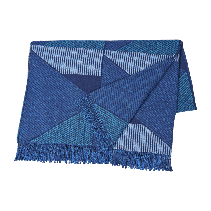 Metric focus Núm. 3 manta de algodón 130x185 cm - Azul - NJRD