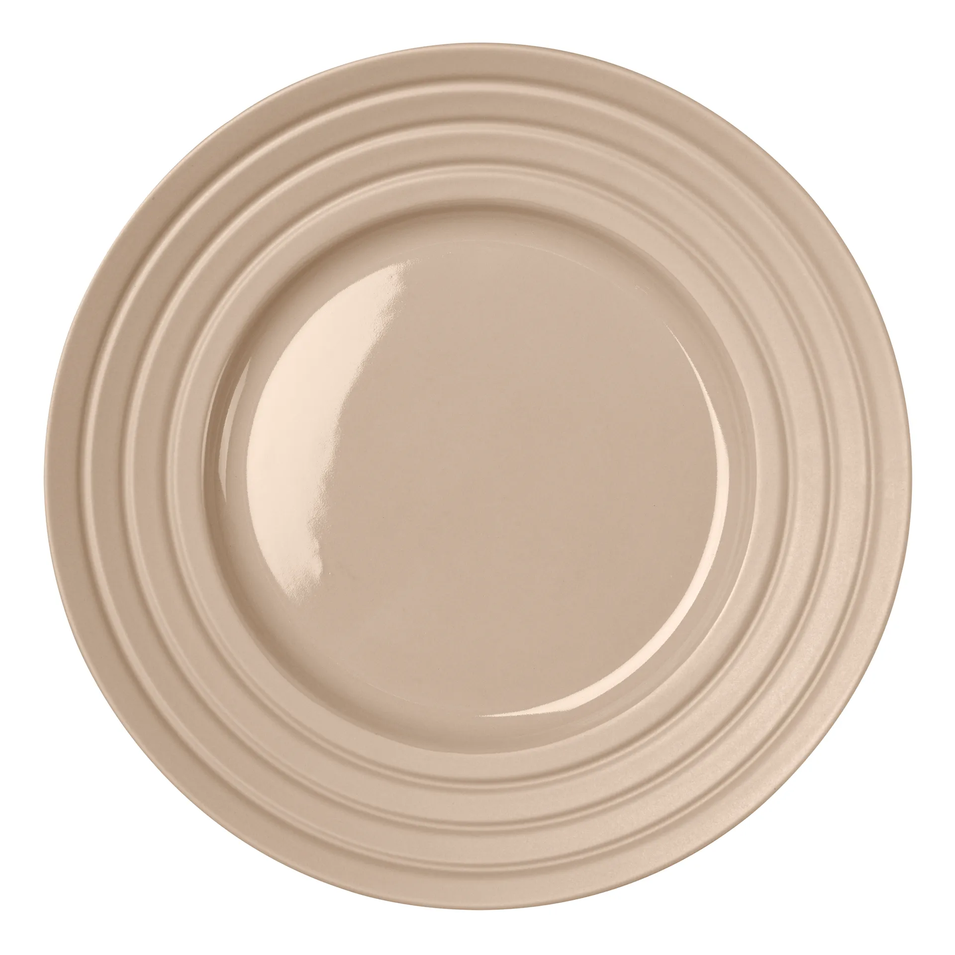 Plato Lines Ø27 cm, Beige NJRD