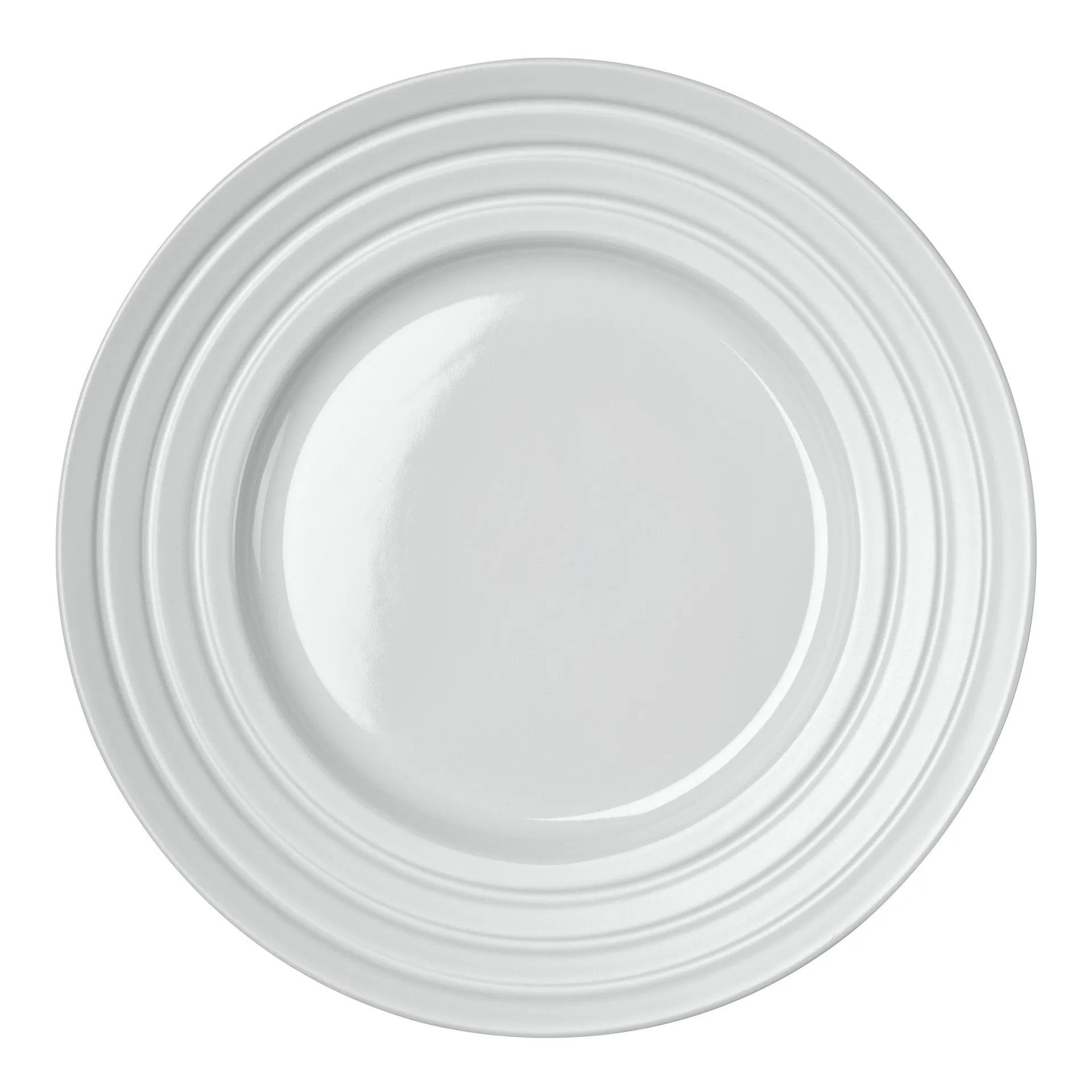 Plato Lines Ø27 cm, blanco NJRD
