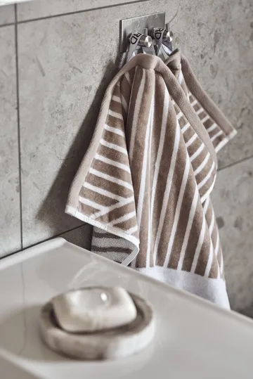 Set de toallas Stripes 4 piezas - Beige - NJRD