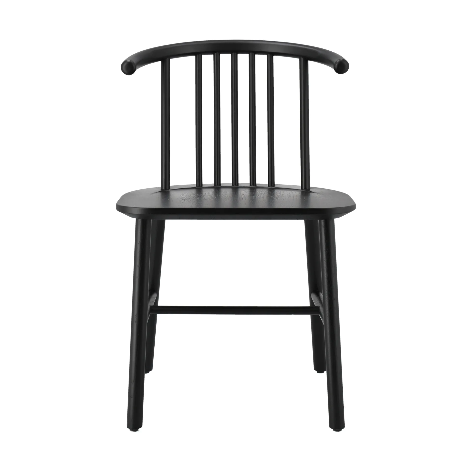 Silla de comedor VIOR, Roble lacado en negro NJRD
