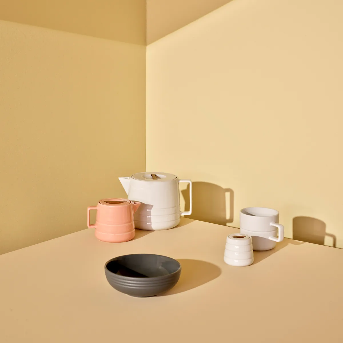 Taza Lines 50 cl, blanco NJRD