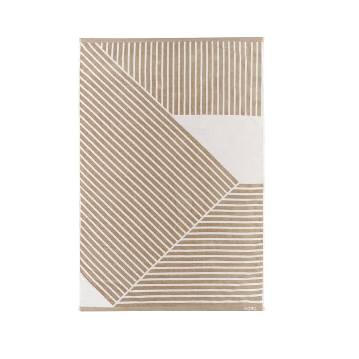 Toalla de baño Stripes 100x150 cm - Beige - NJRD
