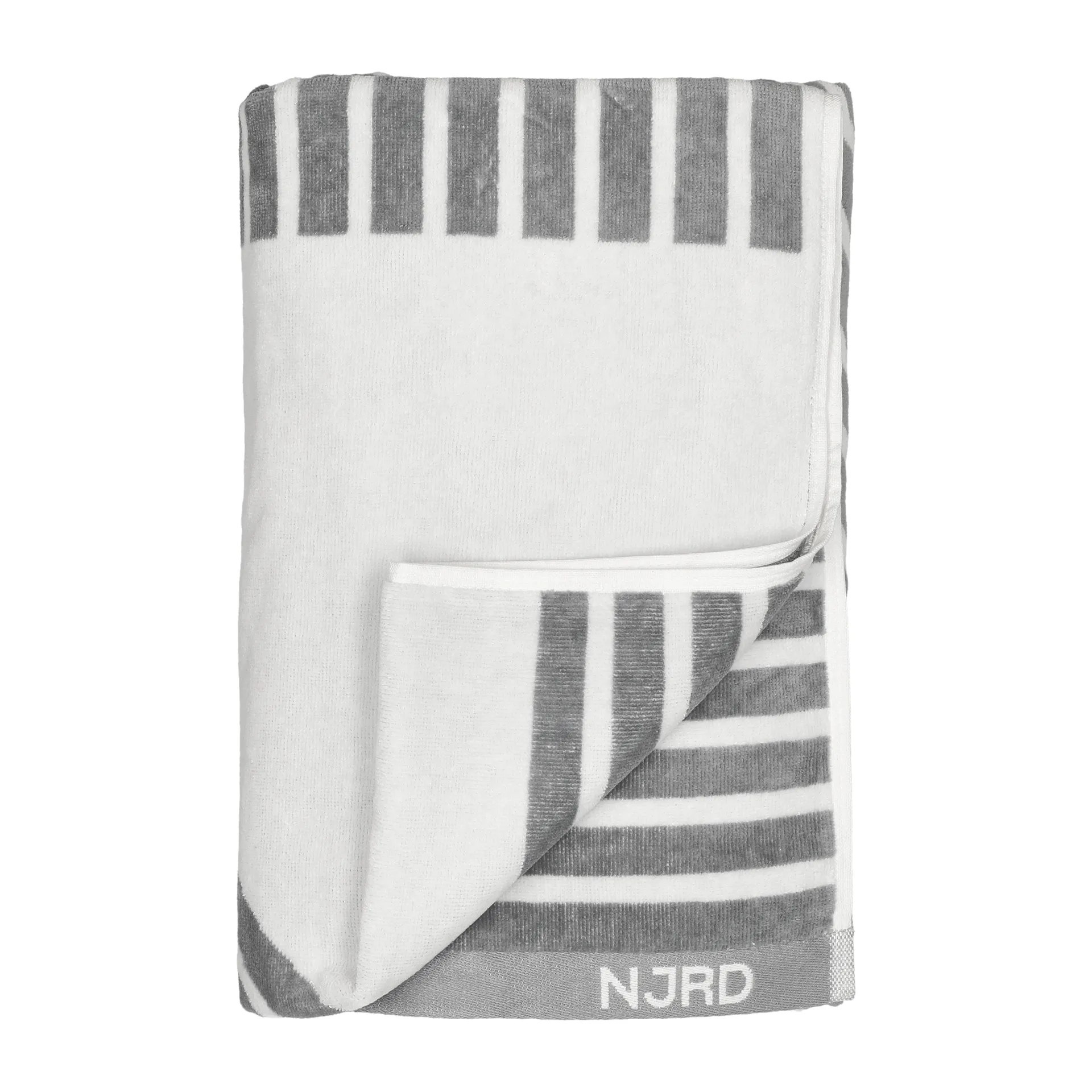 Toalla de baño Stripes 100x150 cm, Gris NJRD
