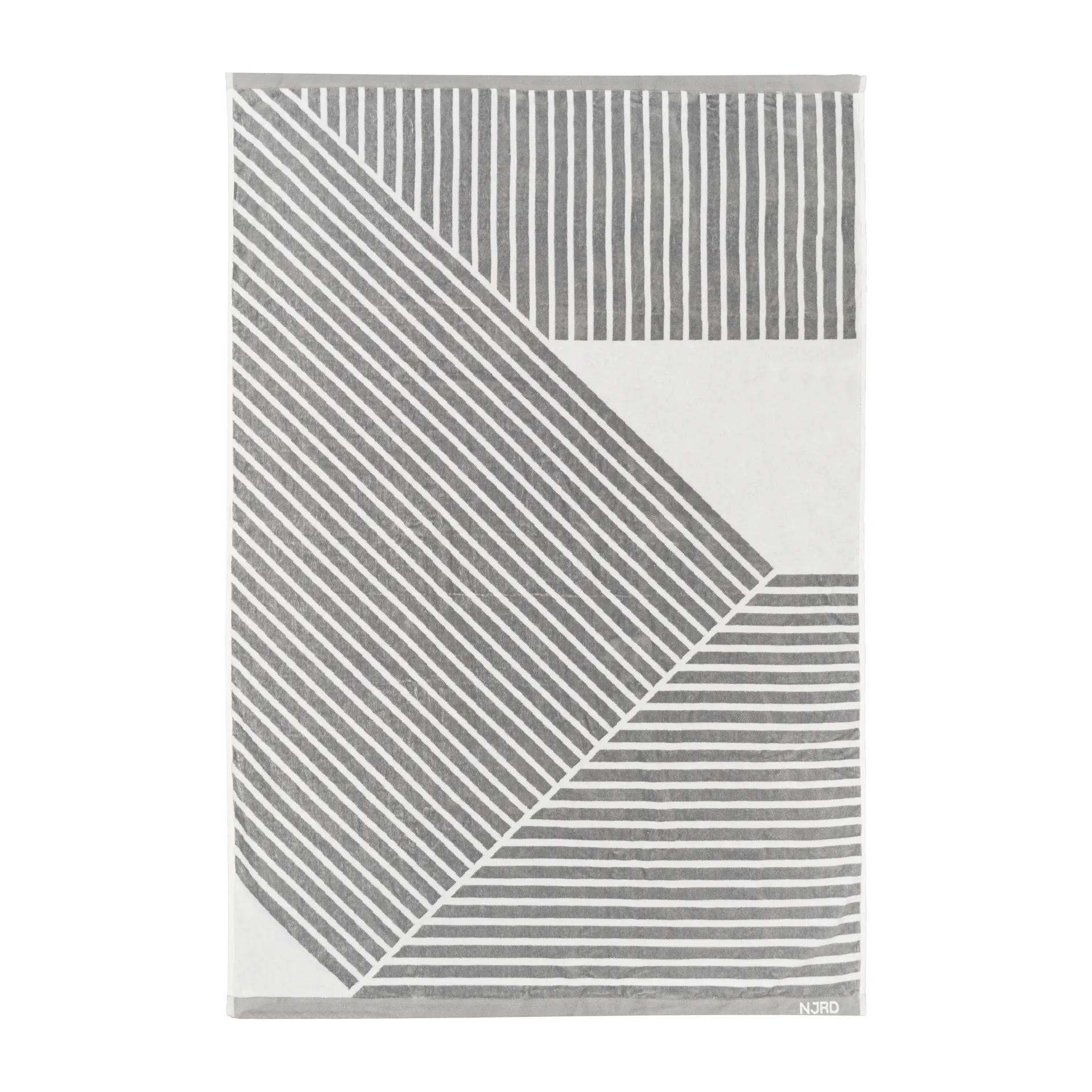 Toalla de baño Stripes 100x150 cm, Gris NJRD