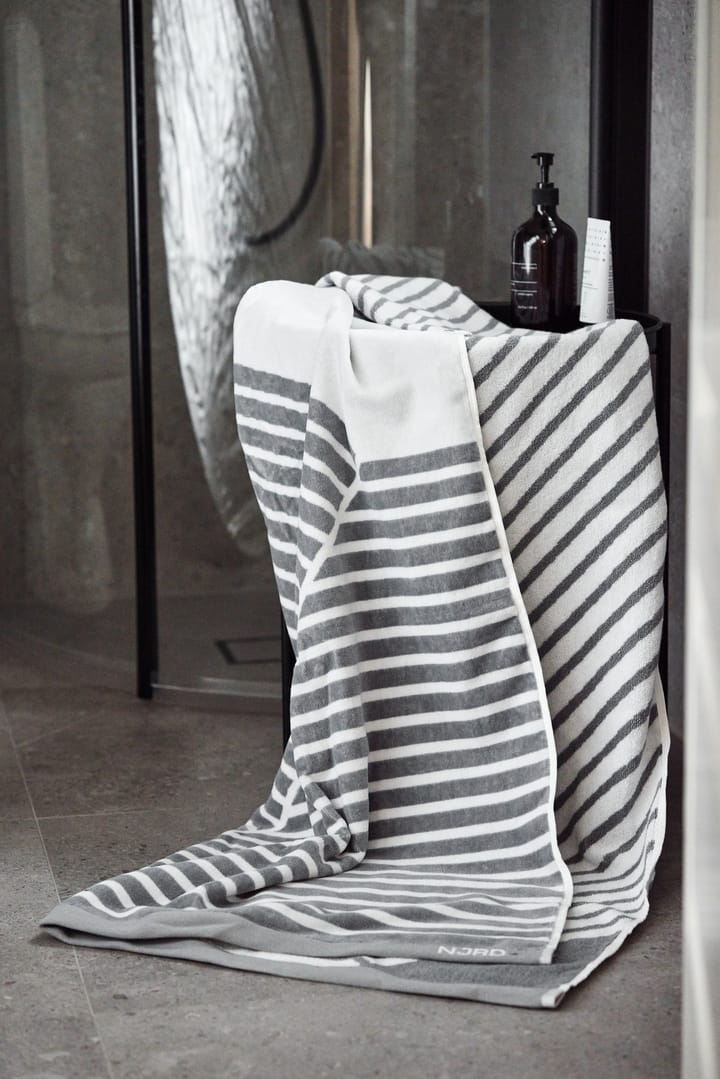 Toalla de baño Stripes 100x150 cm - Gris - NJRD
